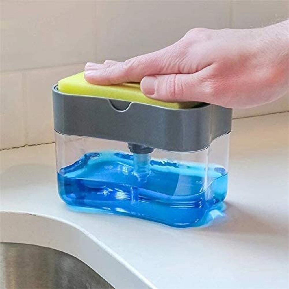 TWO Set of Dish Soap Dispenser Detergent Squeezer for Kitchen Sink Dish Washing